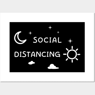 night and day social distancing Posters and Art
